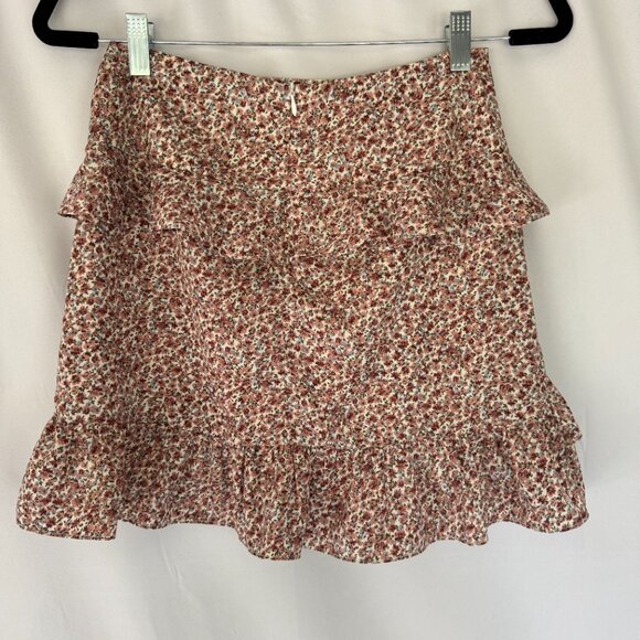 Pink Lily Caitlin Covington pink floral ruffle skirt lines new size Small - 0417 - Picture 2 of 4